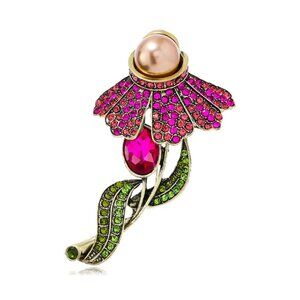 Coneflower brooch